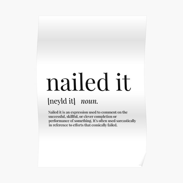 nailed-it-definition-poster-by-definingprints-redbubble