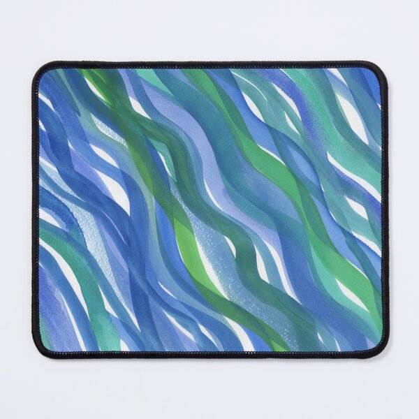 Item preview, Blue Waterfall Waves Of Watercolor Fluid Lines Art I designed and sold by Irina Sztukowski.