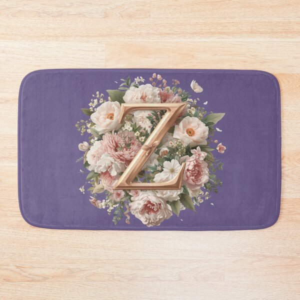 Item preview, Floral Monogram Letter Z Wall Art – Elegant Gold Initial Z with Roses & Peonies | Personalized Wedding Gift, Nursery Decor, Feminine Botanical Initial Z Print designed and sold by AmenAlways.