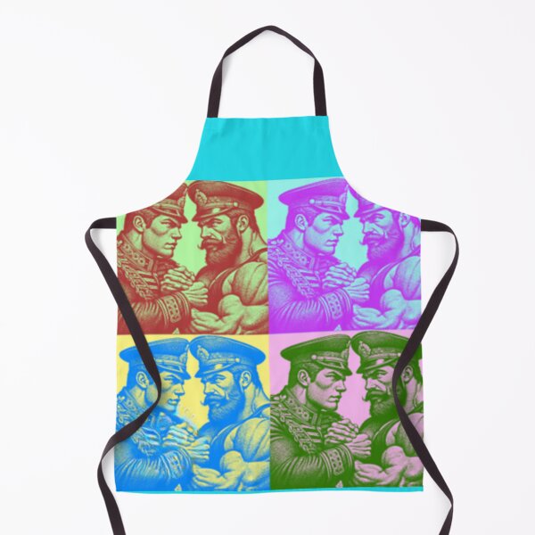 Item preview, Pop Art Retro "Comrades In Arms" BLUF Gay Pride Graphic Design designed and sold by ItsAKinkThing.