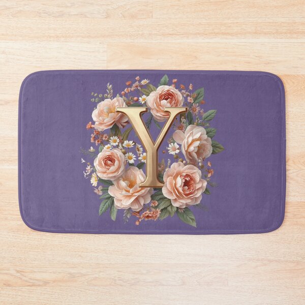 Item preview, Floral Monogram Letter Y Wall Art – Elegant Gold Initial Y with Roses & Peonies | Personalized Wedding Gift, Nursery Decor, Feminine Botanical Initial Y Print designed and sold by AmenAlways.