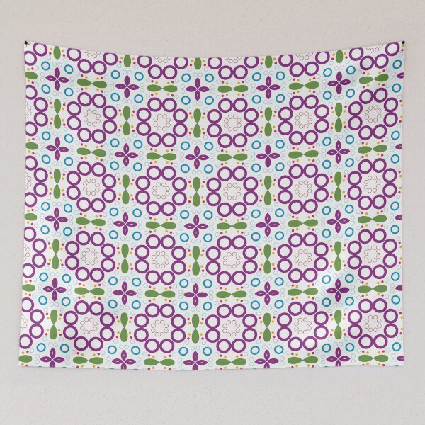 Item preview, colorful circle creative seamless repeat pattern designed and sold by Abrahamjrnd.