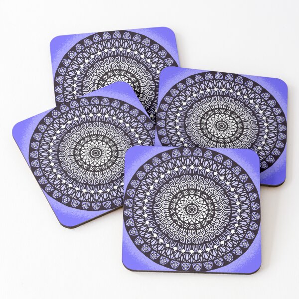 Item preview, Tribal Indian Inspired spiritual violet meditation Mandala Pattern  designed and sold by DivineMandala.