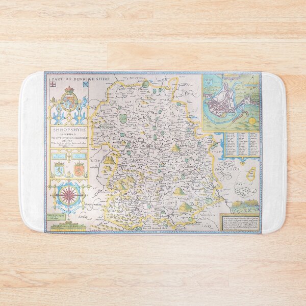 Item preview, Reprint of a vintage Shropshire, UK, Map designed and sold by JonDelorme.