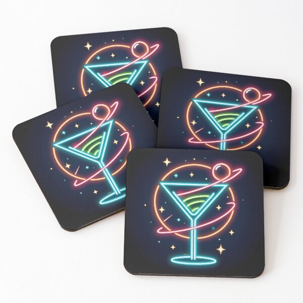 Item preview, Space Age Neon Sign Blackhole Olive Martini designed and sold by Lee Hiller Designs.