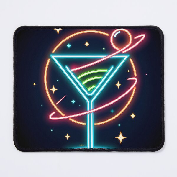 Item preview, Space Age Neon Sign Blackhole Olive Martini designed and sold by Lee Hiller Designs.