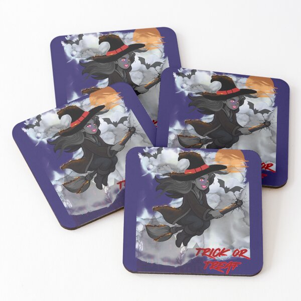 Item preview, Flying Witch Over Haunted Skies designed and sold by tinkeybabes.