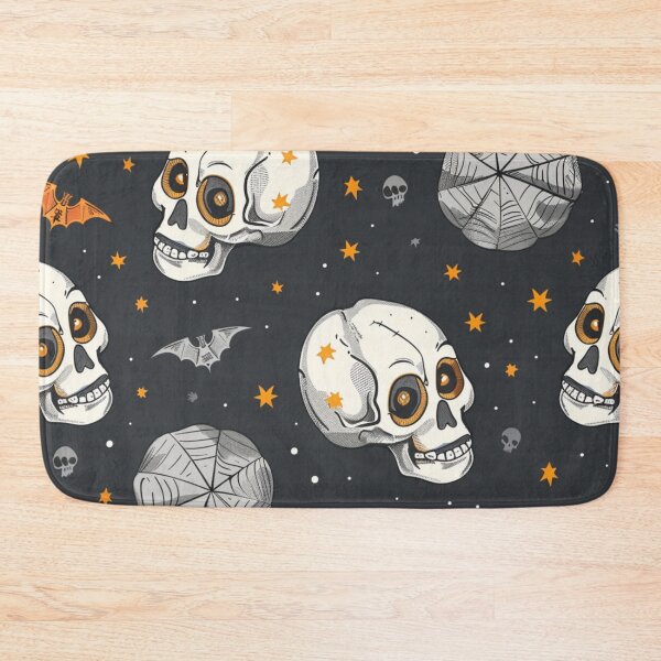 Item preview, Skull spooky pattern- flower halloween bats designed and sold by cocomelon168.