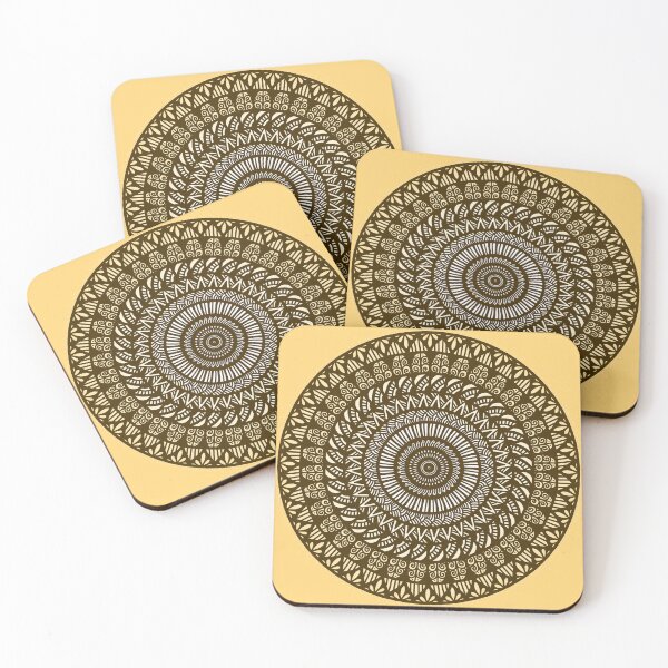 Item preview, Indian tribal minimalist cute asian abstract spiritual meditation mandala inspired pattern designed and sold by DivineMandala.