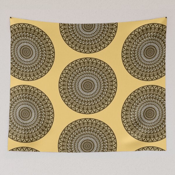 Item preview, Indian tribal minimalist cute asian abstract spiritual meditation mandala inspired pattern designed and sold by DivineMandala.