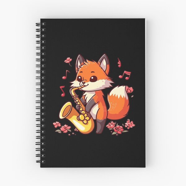 Item preview, Funny Chibi Saxophone Fox – Cute Kawaii Animal Music Design designed and sold by ColorSplash123.