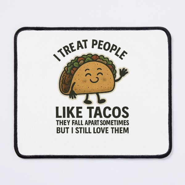 Item preview, Treat People like tacos logo sticker design designed and sold by Ali Kiwan Photo and Desgin .