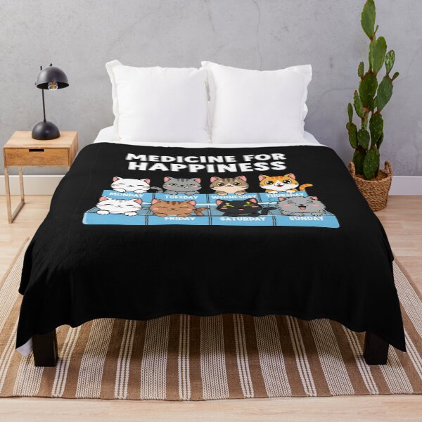 Item preview, My Medicine For Happiness Called Cats every day kitten cat designed and sold by cawtoon.
