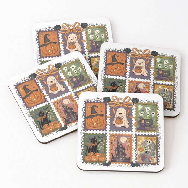 Item preview, Feminine Halloween Postage Stamps | Cute Kawaii Spooky Design designed and sold by hn79.