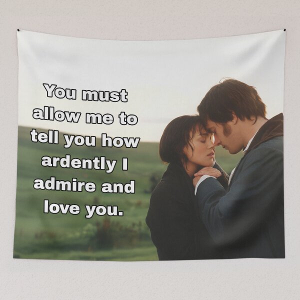 Item preview,  Mr. Darcy Valentine's Day Quote designed and sold by Abhitha Mohan.