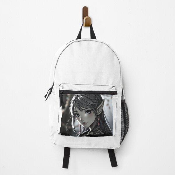 Item preview, Mysterious Grey-Toned Anime Elf designed and sold by NexaSpire.