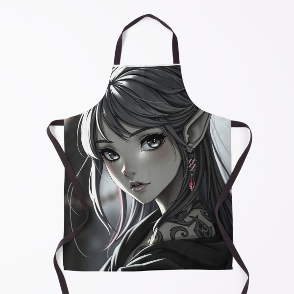 Item preview, Mysterious Grey-Toned Anime Elf designed and sold by NexaSpire.