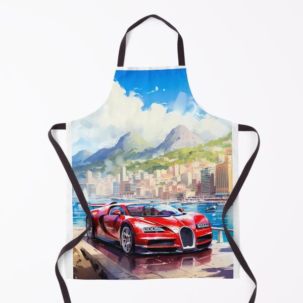 Item preview, Hypercar Cruises Along Riviera Waterfront With City Skyline designed and sold by RevUpDesign.