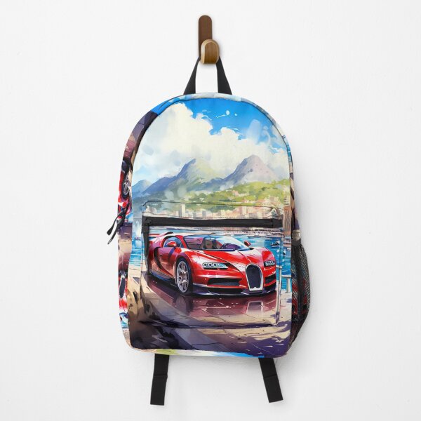 Item preview, Hypercar Cruises Along Riviera Waterfront With City Skyline designed and sold by RevUpDesign.