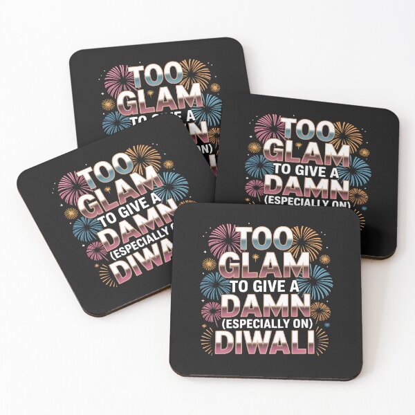 Item preview, Too Glam to Give a Damn Especially on Diwali – Sparkling Festival Design designed and sold by Jollys-ArtShop.