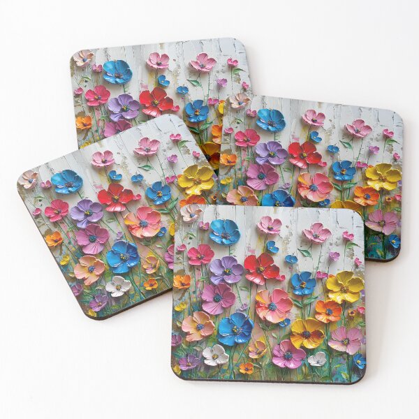 Item preview, Blooming Spring Garden – Vibrant Impasto Floral Painting designed and sold by FantasyGalleria.