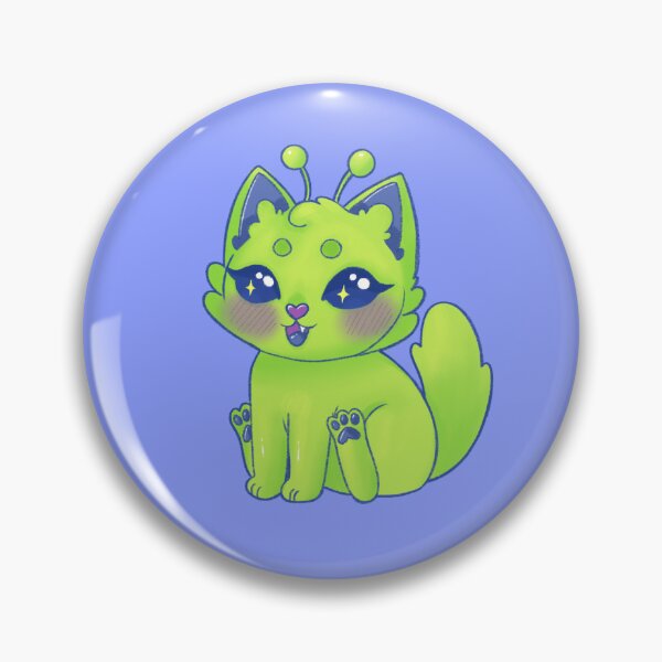 Item preview, Gleeby Gnarp Alien Kitty Cat designed and sold by casserolestan.