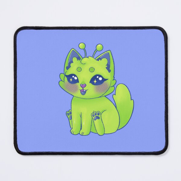 Item preview, Gleeby Gnarp Alien Kitty Cat designed and sold by casserolestan.