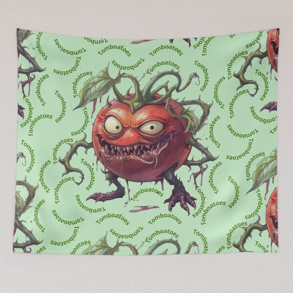Item preview, Tomboatoes – Funny Zombie Tomato Pun Halloween Design designed and sold by dotitoko.