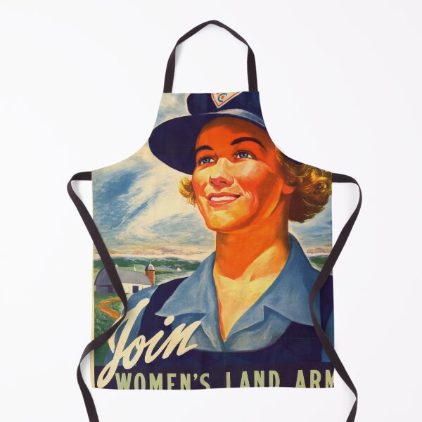 Item preview, Vintage Women's Land Army Poster | WWII Era Propaganda Art | Empowering Women in Agriculture & History | Rural Landscape Art designed and sold by artofuniverse.