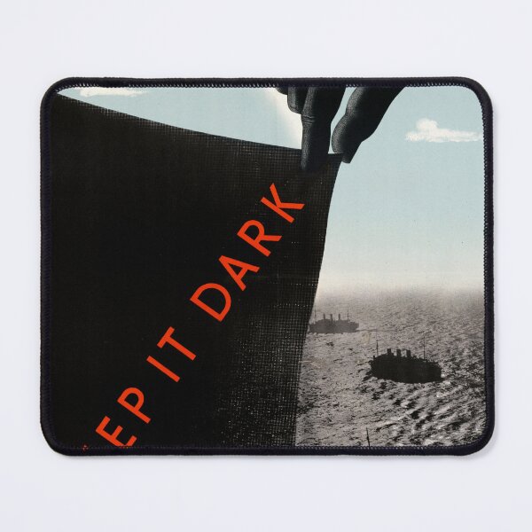 Item preview, WWII Propaganda Poster | Keep It Dark | Careless Talk Costs Lives | Secrecy & Security Art | Vintage Military Print designed and sold by artofuniverse.