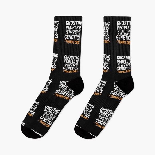 Item preview, Ghosting People is so Easy for me It's in My Genetics - Funny Halloween Gift for Sarcasm and Dark Humor Fans. designed and sold by ZyziowskyArt.