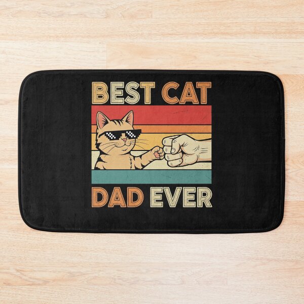 Item preview, Vintage Best Cat Dad Ever Bump Fist father's day Cat Daddy designed and sold by cawtoon.