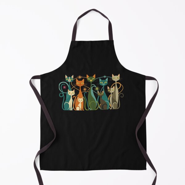 Item preview, Vintage Retro Mid-Century Modern Look Cats 50s 60s Style designed and sold by cawtoon.