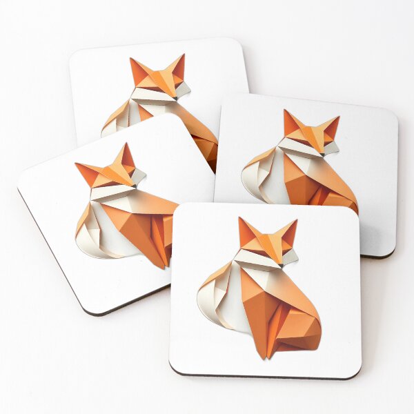 Item preview, Origami Fox Geometric Art designed and sold by sharon1210.