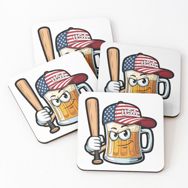 Item preview, Beer Mug Character Ready for Baseball - Summer Sports Vector designed and sold by NayemArts.
