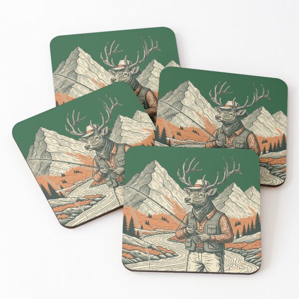 Item preview, An Elk fishing- ELK-O-HOLIC designed and sold by Too Kool Designing .