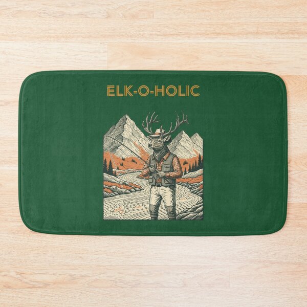 Item preview, An Elk fishing- ELK-O-HOLIC designed and sold by Too Kool Designing .