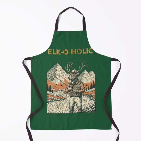 Item preview, An Elk fishing- ELK-O-HOLIC designed and sold by Too Kool Designing .
