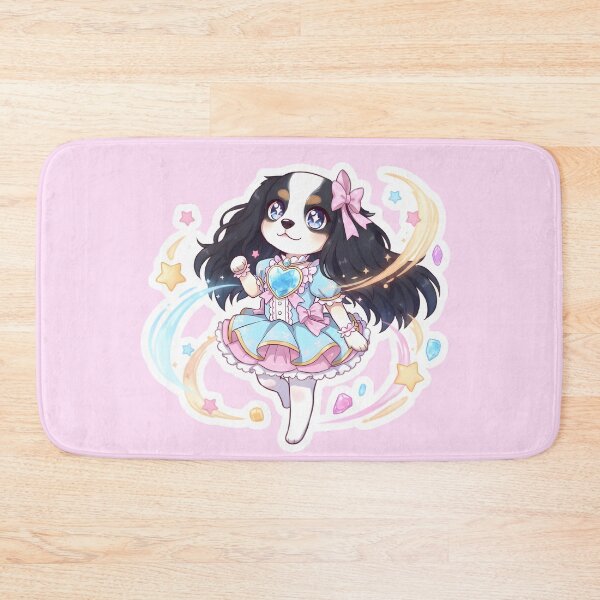 Item preview, Sparkly Kawaii Cavalier King Charles in Dress designed and sold by puppypastel.
