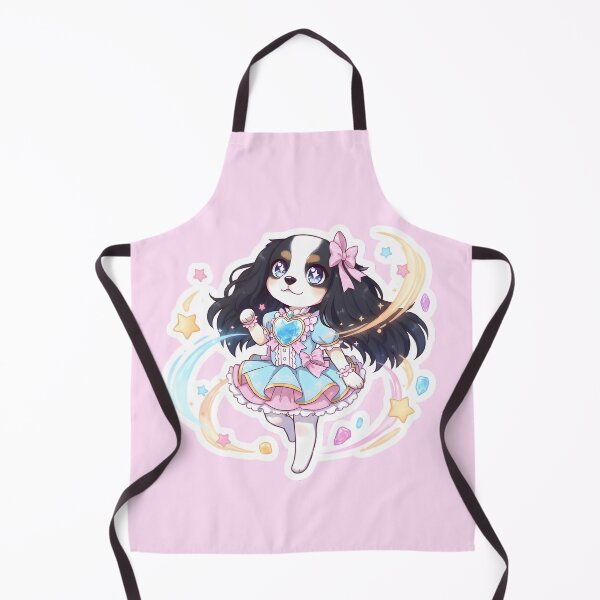 Item preview, Sparkly Kawaii Cavalier King Charles in Dress designed and sold by puppypastel.