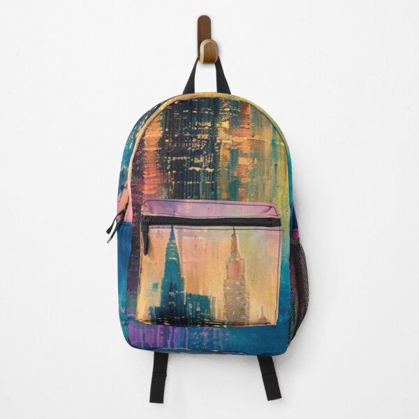 Item preview, Creative nightfall skyline city drawing designed and sold by NivyasArtistry.