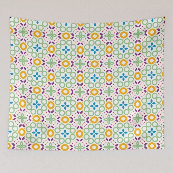 Item preview, rings colorful circle seamless repeat pattern designed and sold by Abrahamjrnd.