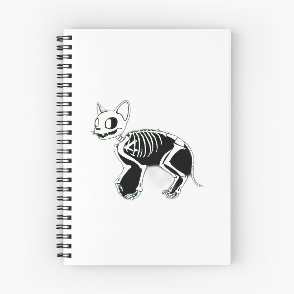 Item preview, Glow-in-the-Dark Skeletal Cat Illustration designed and sold by sharon1210.