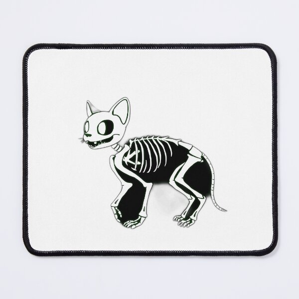 Item preview, Glow-in-the-Dark Skeletal Cat Illustration designed and sold by sharon1210.
