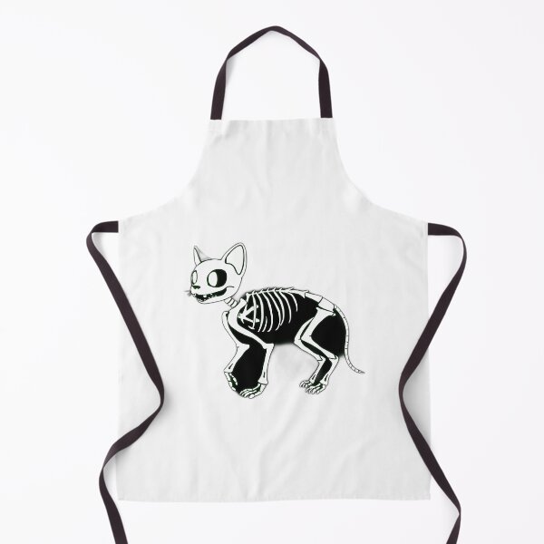 Item preview, Glow-in-the-Dark Skeletal Cat Illustration designed and sold by sharon1210.