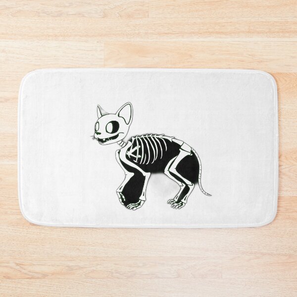 Item preview, Glow-in-the-Dark Skeletal Cat Illustration designed and sold by sharon1210.