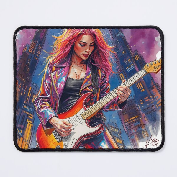 Item preview, A vibrant and expressive color pencil sketch captures a woman with fiery  designed and sold by NoiseWear.