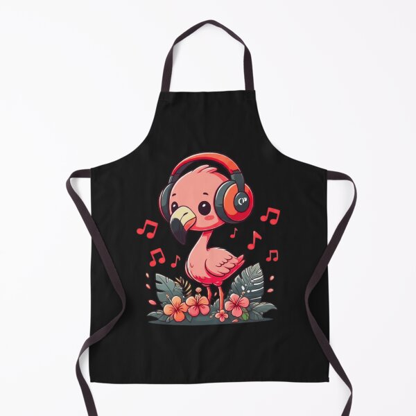 Item preview, Funny Chibi DJ Flamingo – Cute Kawaii Animal Music Design designed and sold by ColorSplash123.