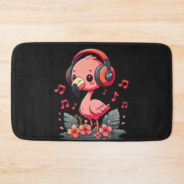 Item preview, Funny Chibi DJ Flamingo – Cute Kawaii Animal Music Design designed and sold by ColorSplash123.