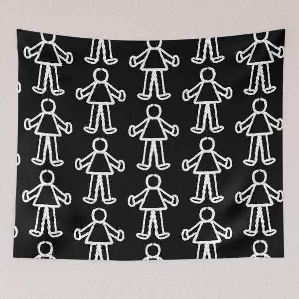 Item preview, Stitched Stick Figure Character | Cute Minimalist Design designed and sold by Swati's Digital Den.